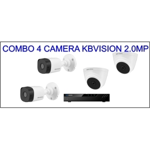  Bộ 4 mắt Camera KbVision 2Mp