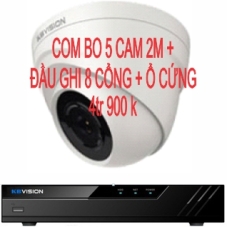  CAMERA  AN NINH 5 CAM, ĐẦU GHI 8 CỔNG